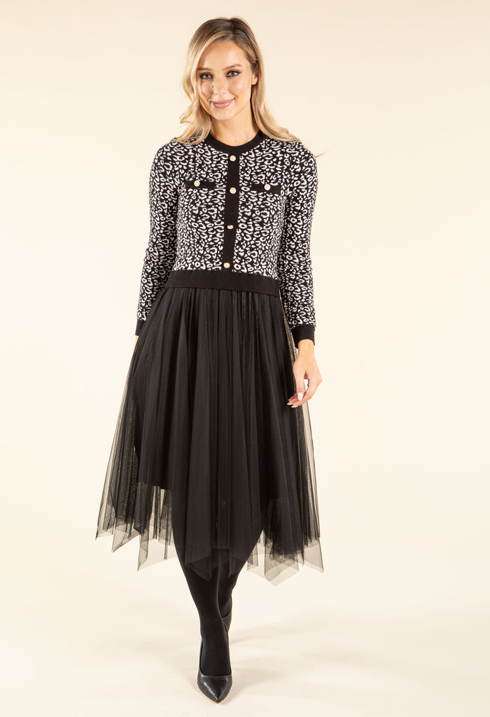 2 in 1 Look Tulle Dress