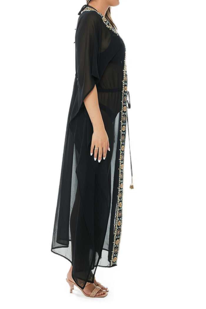 2023 collection -Black Embellished dusters