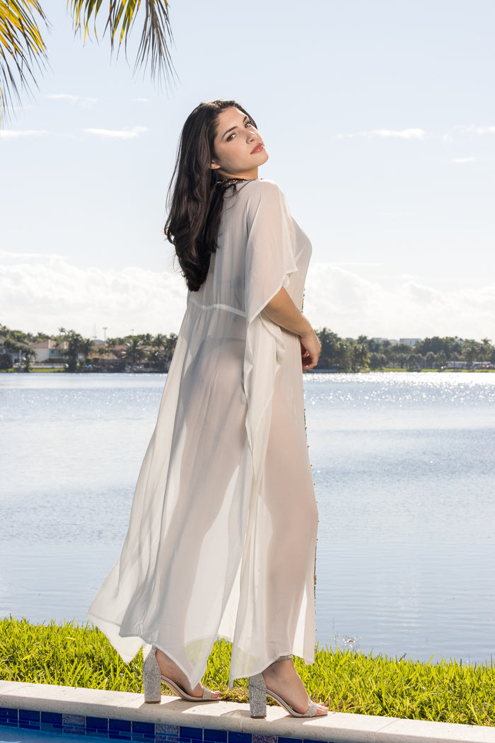 2023 collection -White Embellished dusters