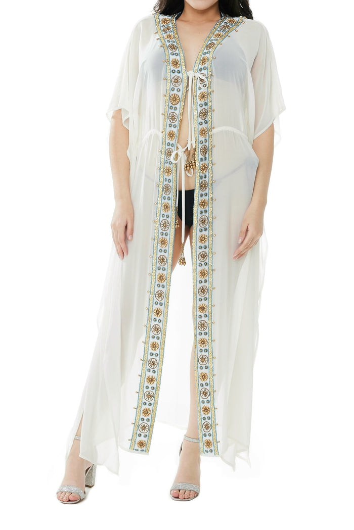 2023 collection -White Embellished dusters