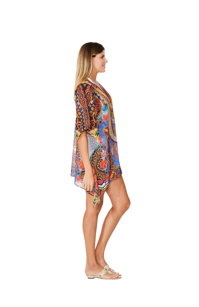 314 Multicolor Short kaftan