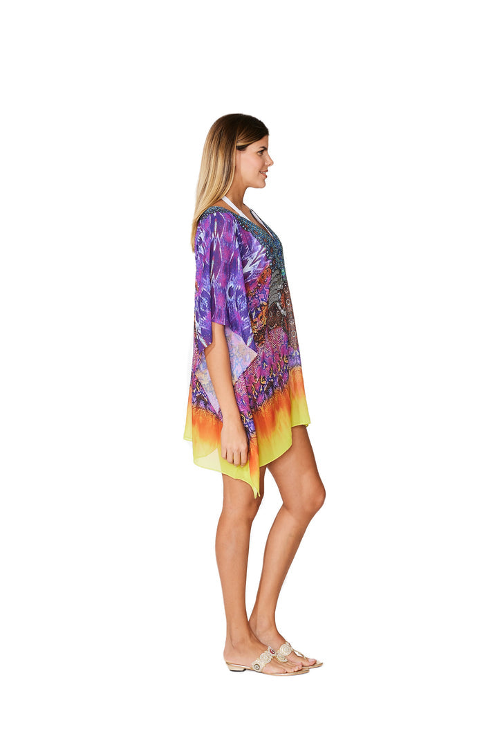 378 Multicolor Short kaftan