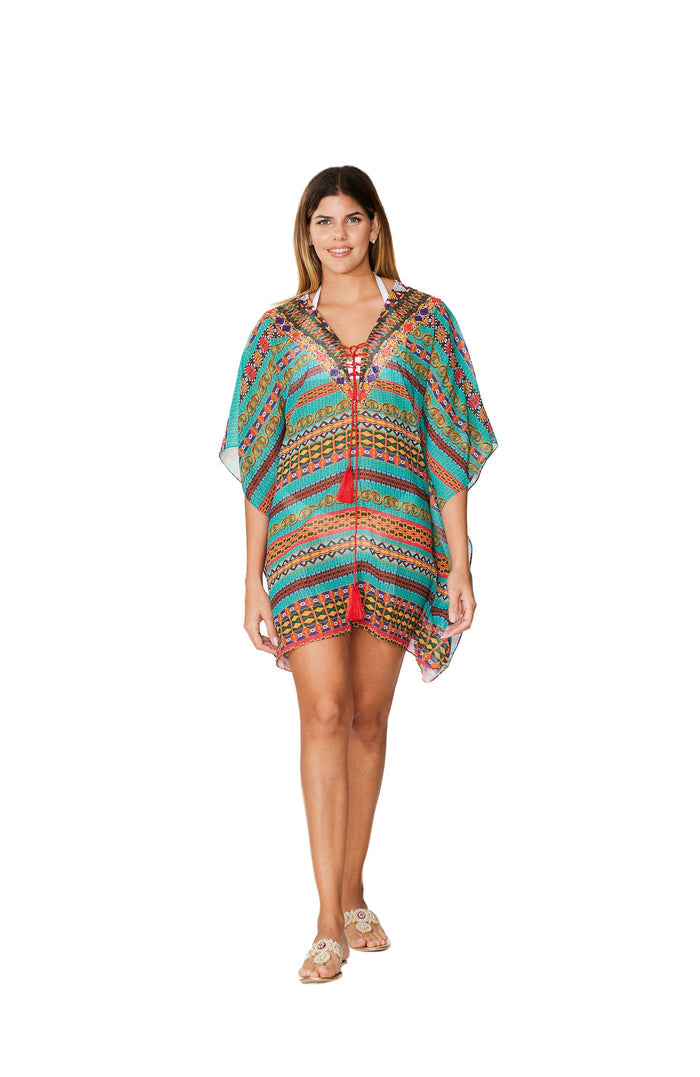 380 Multicolor Short kaftan
