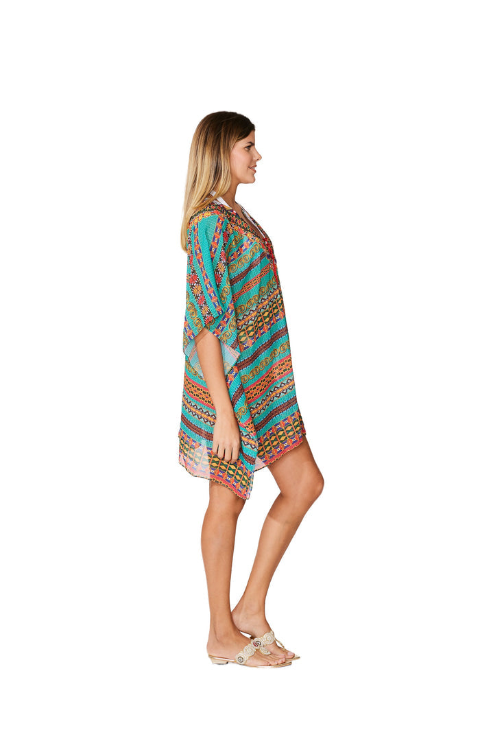 380 Multicolor Short kaftan