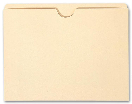 5554 Manila File Pocket 11 pt No expansion 9 1/2 x 12 1/4" QTY 100