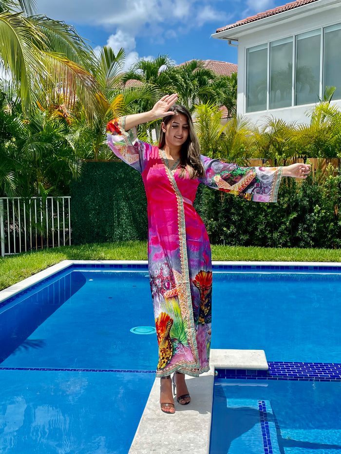 Pink shell robe, PREORDER