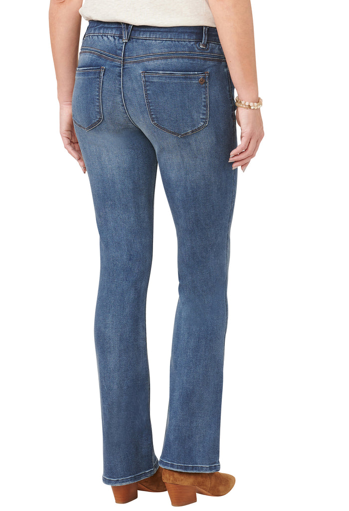 "Ab"solution® High Rise Artisanal Denim Itty Bitty Boot Jean