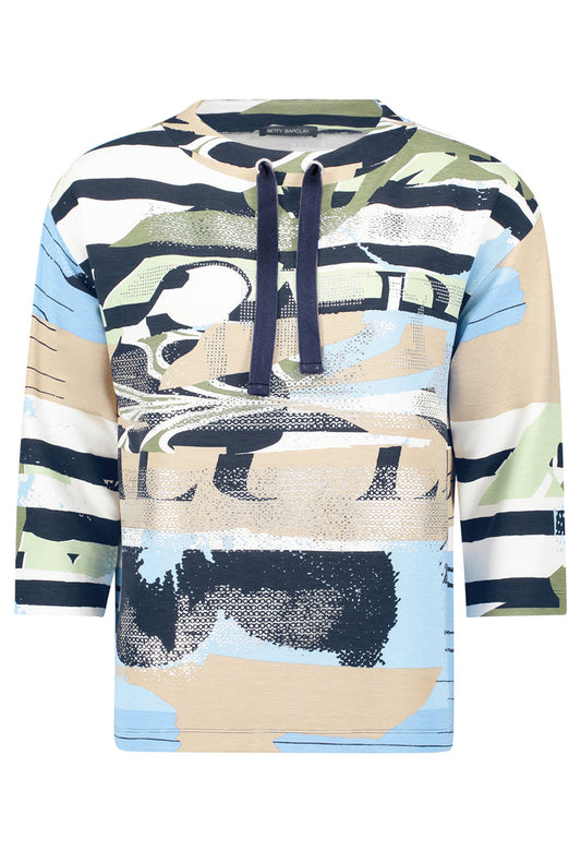 Abstract Design Knit Top