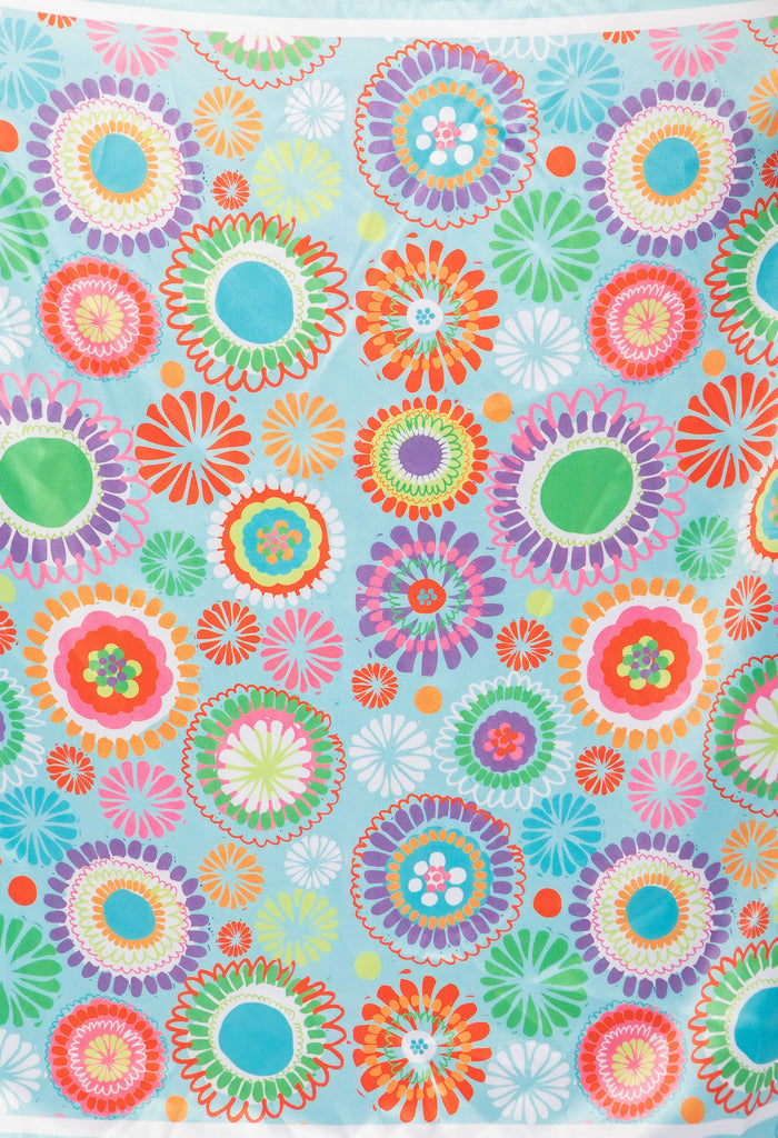 Abstract Print Satin Touch Scarf