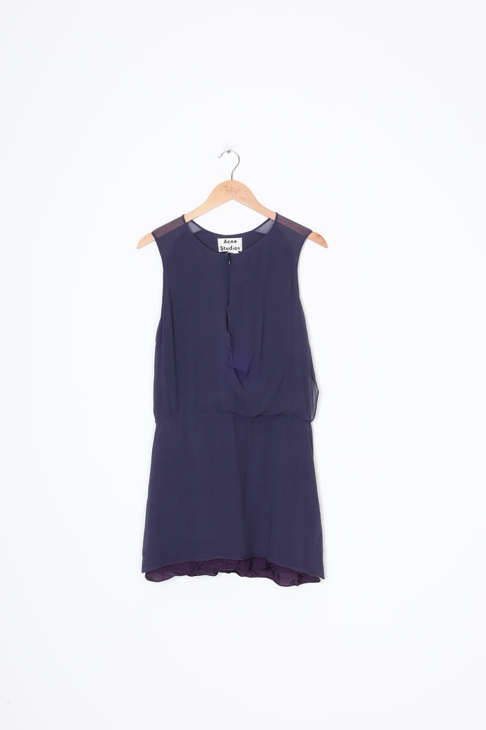 Acne Studios Womens Blue Dress Size 40