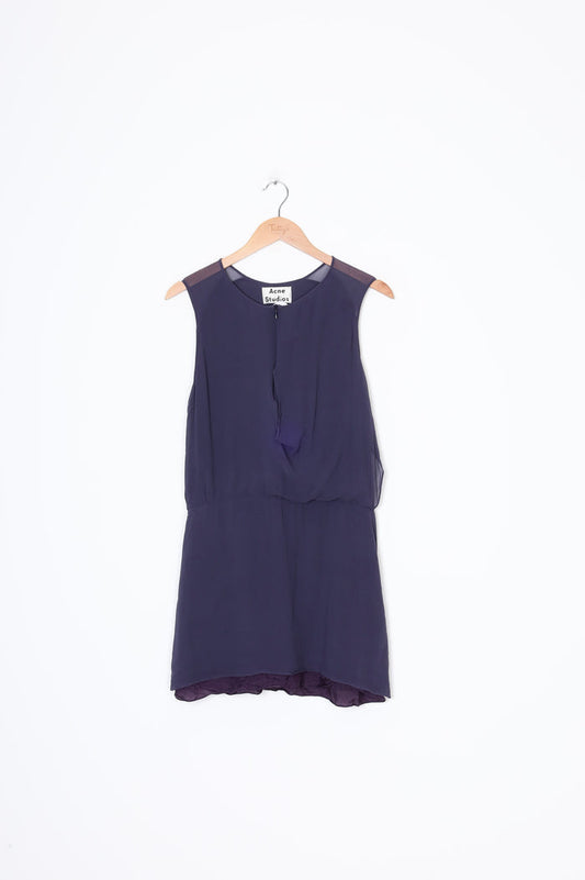 Acne Studios Womens Blue Dress Size 40