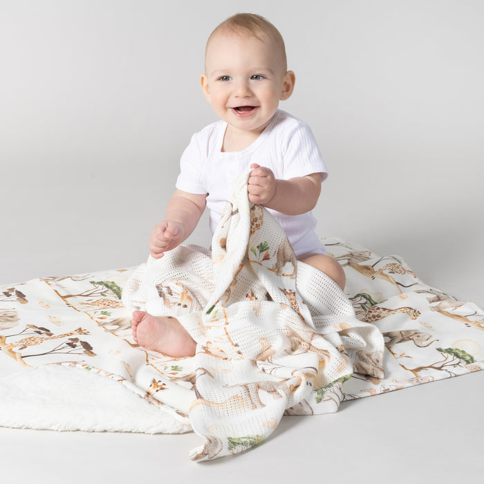 Adventure Bamboo Cellular Blanket - Bubba Blue Australia