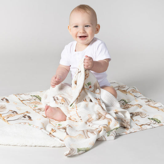 Adventure Bamboo Cellular Blanket - Bubba Blue Australia