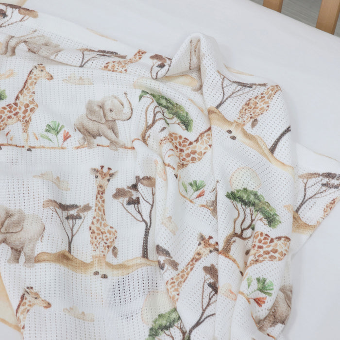 Adventure Bamboo Cellular Blanket - Bubba Blue Australia