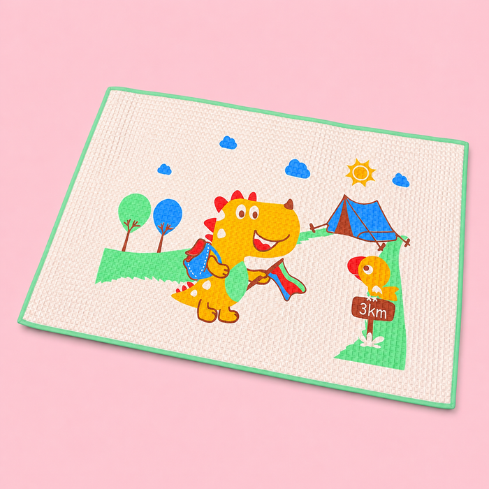 Air filled rubber sheet | Play mat | DINO | 90 cm x 60 cm