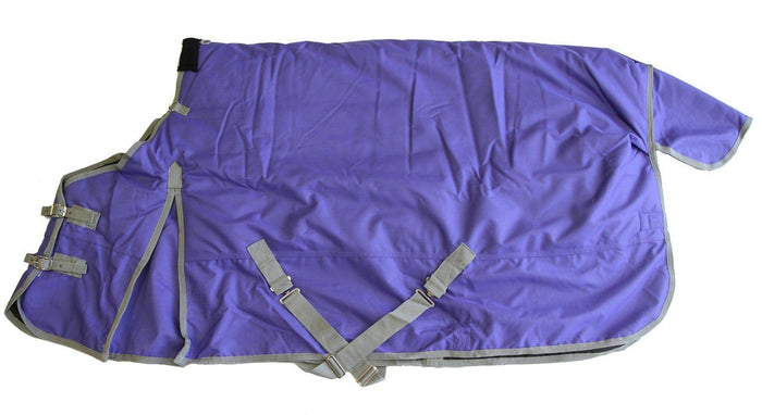 AJ Tack 1200D Waterproof Turnout Horse Blanket with Storage Bag, Purple