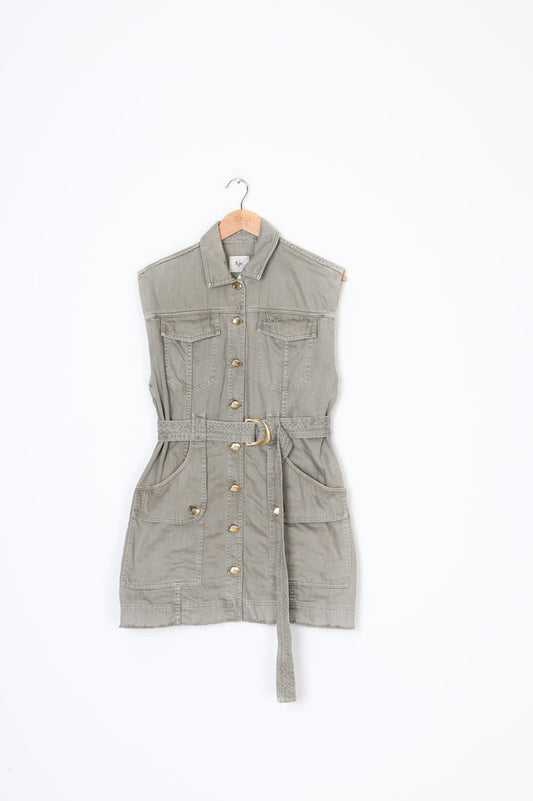Aje Womens Green Dress Size 8