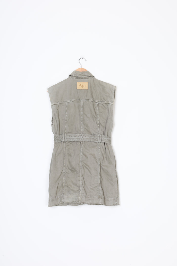 Aje Womens Green Dress Size 8