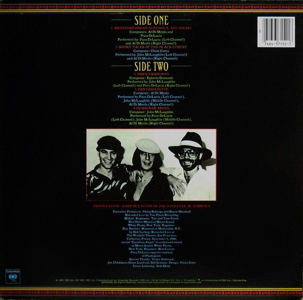 Al Di Meola - Friday Night In San Francisco (LP) [US] 1st (Near Mint (NM or M-))