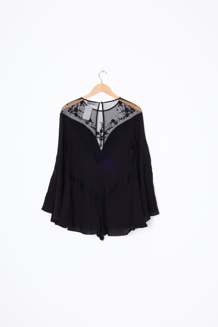 Alice Mccall Womens Black Playsuit Size 8