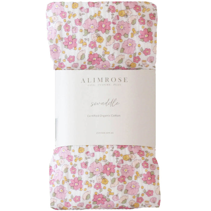 Alimrose Muslin Swaddle - Rose Garden