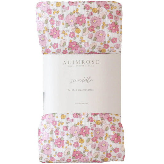 Alimrose Muslin Swaddle - Rose Garden