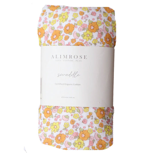 Alimrose Muslin Swaddle - Sweet Marigold