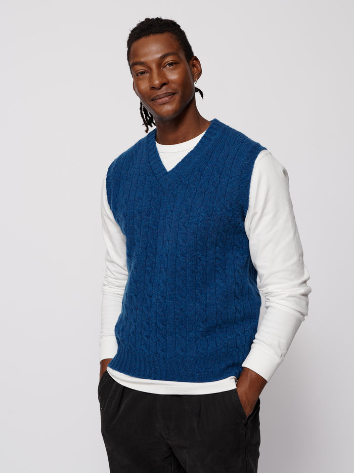 Aubin Cornflower Allomont Tank Top | Slipover