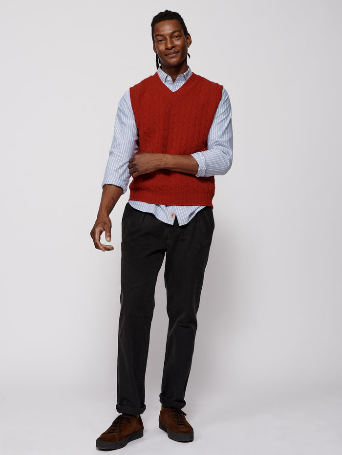 Aubin Red Allomont Tank Top | Slipover
