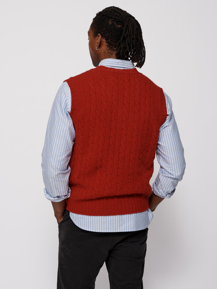 Aubin Red Allomont Tank Top | Slipover