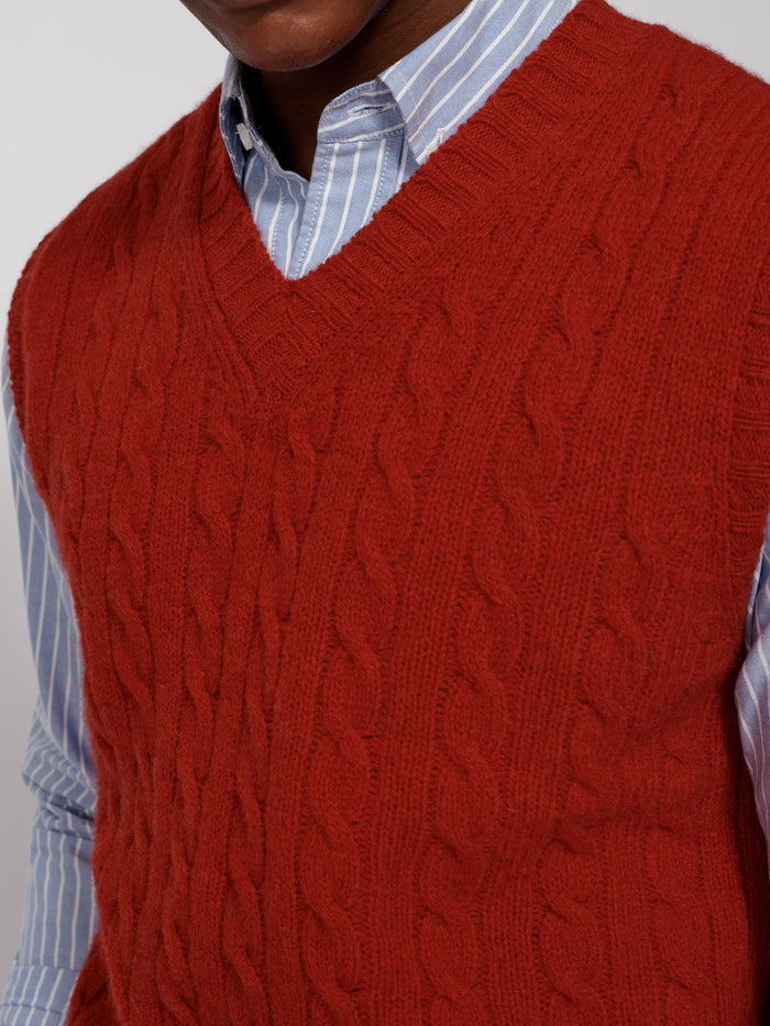 Aubin Red Allomont Tank Top | Slipover