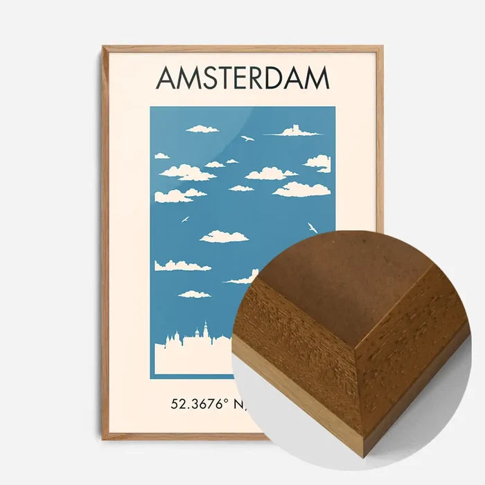 21x30cm | 8¼ x 11¾in / Oak Wood Frame
