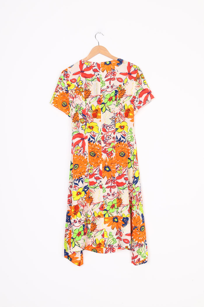 Annah Stretton Womens Cream Dress Size XL