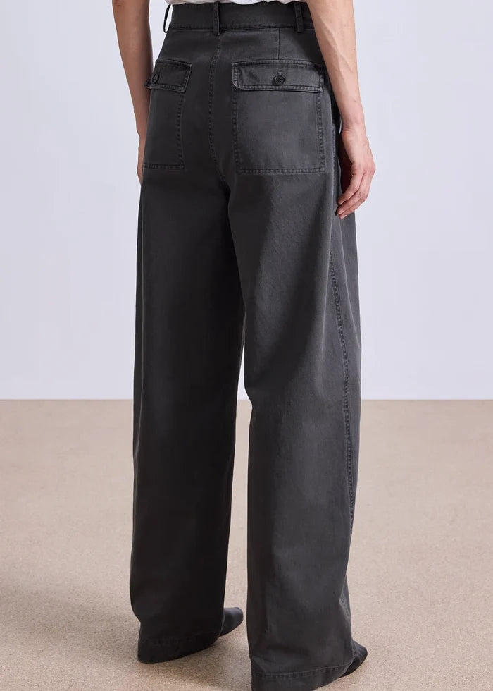 Apiece-Apart-Mirabelle-Trouser-Deep-Olive