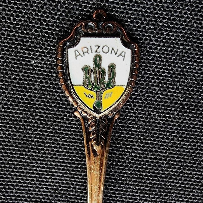 Arizona State Collectible Travel Souvenir Spoon 3.5" (8 cm) with Desert Cactus