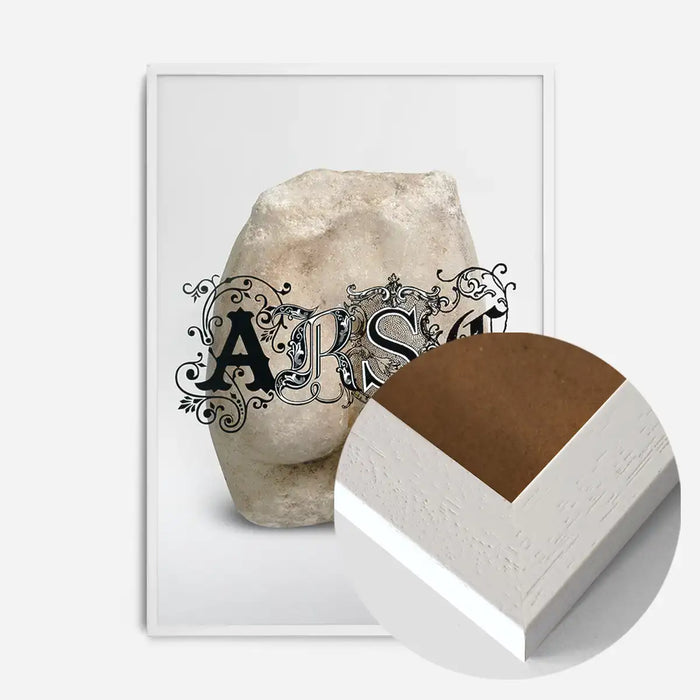 21x30cm | 8¼ x 11¾in / White Wood Frame