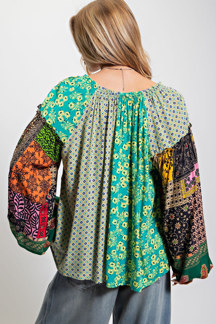 Atlatis Green Blouse