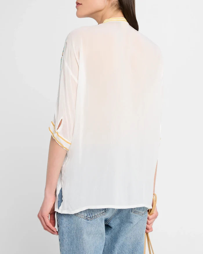 Audrey Floral-Embroidered- Patricia Shirt