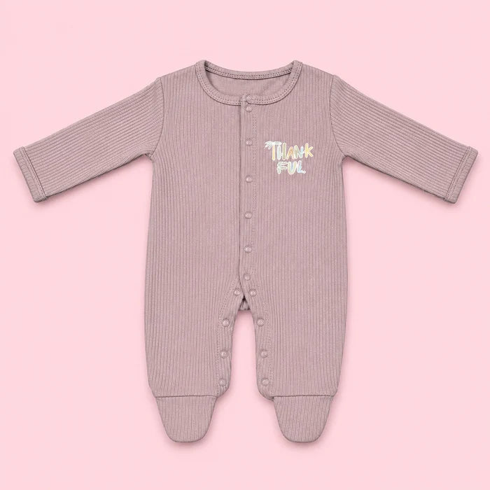 Baby button Sleepsuit | 0-3 Months | Romper