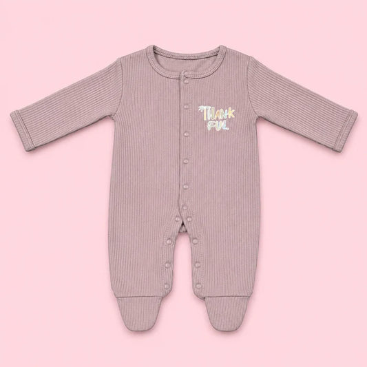 Baby button Sleepsuit | 0-3 Months | Romper