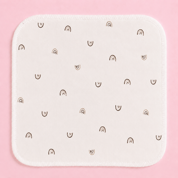 Baby Face Towel Rainbow Print
