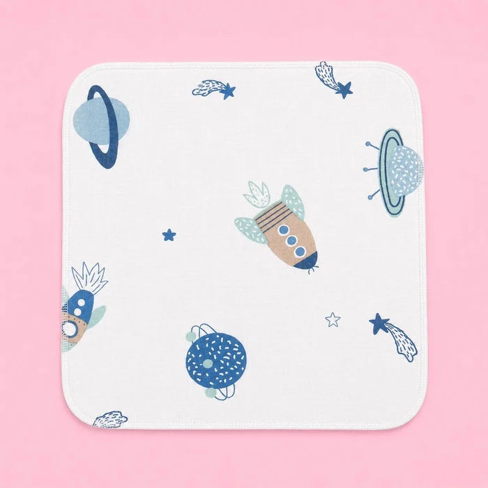Baby Face Towel | Space | White