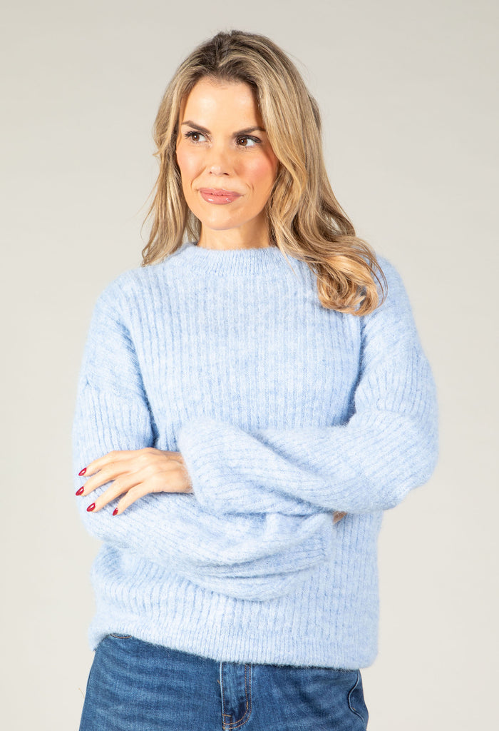 Balloon Sleeve Knit Jumper