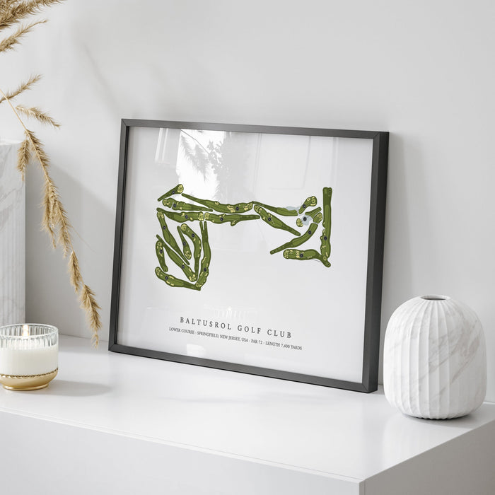 Baltusrol Golf Club - Lower Course | Golf Course Print | On Table