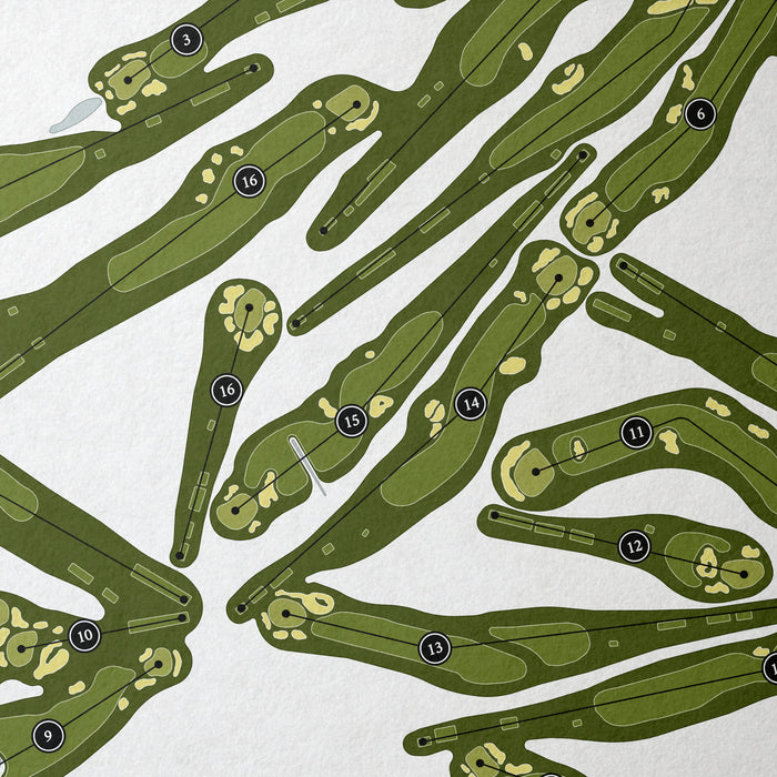 Baltusrol Golf Club | Golf Course Print | Close+Up