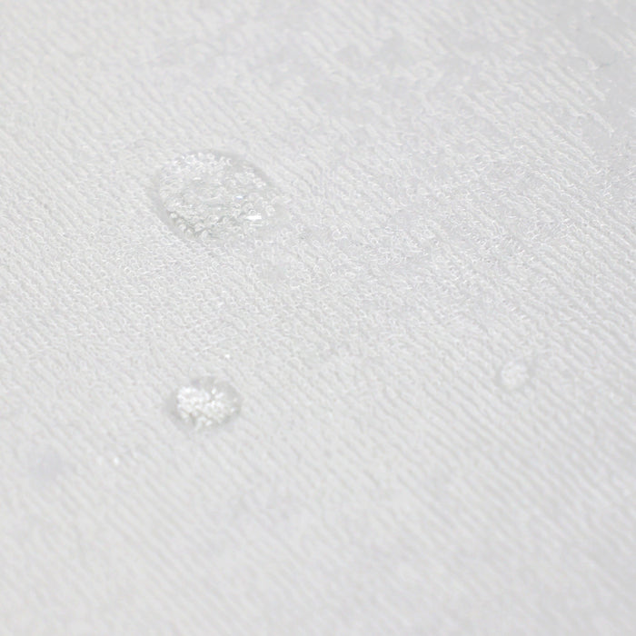 Bamboo White Compact Cot Waterproof Mattress Protector - Bubba Blue Australia