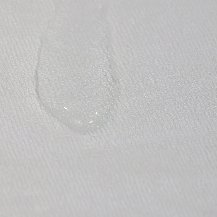 Bamboo White Compact Cot Waterproof Mattress Protector - Bubba Blue Australia