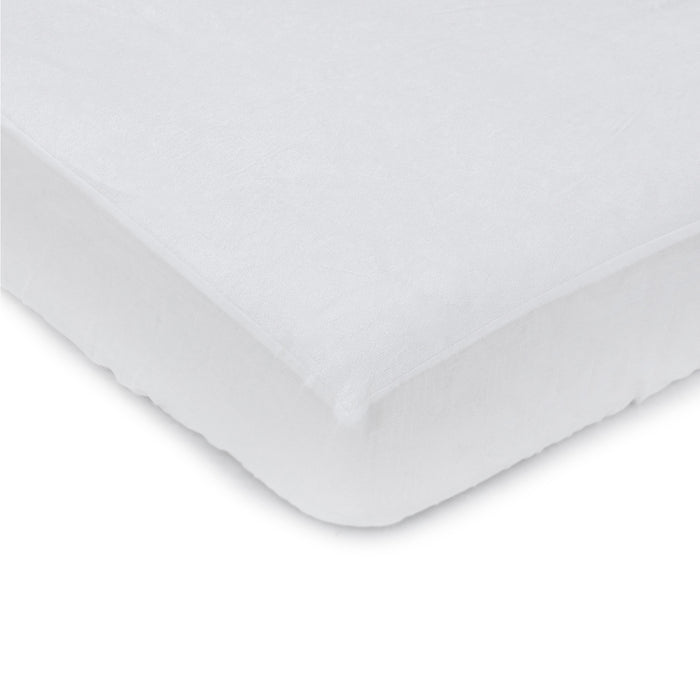 Bamboo White Standard Cot Waterproof Mattress Protector - Bubba Blue Australia