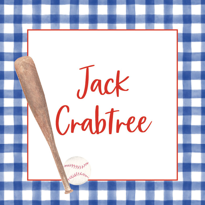 Baseball and Bat Tiny Tag