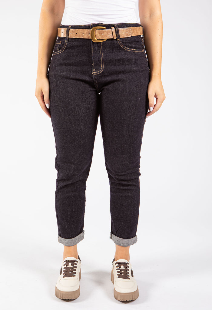 Belted Mom Jeans